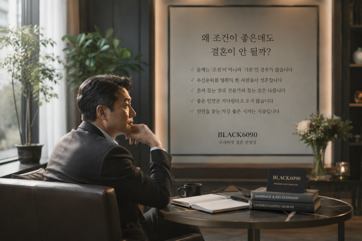 왜 조건이 좋은데도 결혼이 안 될까?